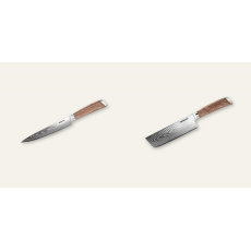 AKCE 1+1 Plátkovací nůž Seburo HOGANI Damascus 195mm + Nakiri...