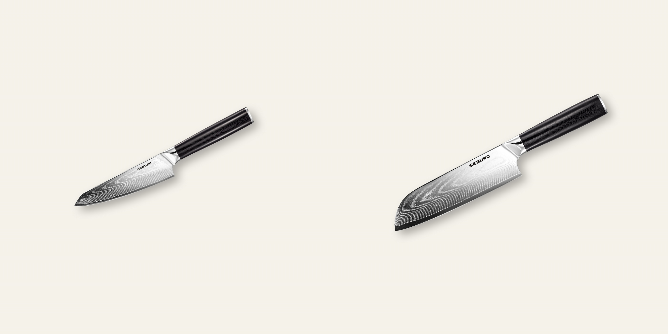 AKCE 1+1 Honesuki (vykosťovací) nůž Seburo SARADA Damascus 130mm + Santoku nůž Seburo SARADA Damascus 175mm