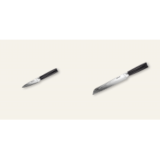 AKCE 1+1 Nůž na ovoce a zeleninu Seburo SARADA Damascus 95mm + Nůž na pečivo Seburo SARADA Damascus 195mm
