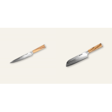 AKCE 1+1 Plátkovací nůž Seburo HOKORI Damascus 200mm + Santoku...