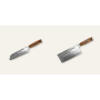 AKCE 1+1 Santoku nůž Seburo SUBAJA Damascus 175mm + Sekáček Seburo SUBAJA Damascus 180mm