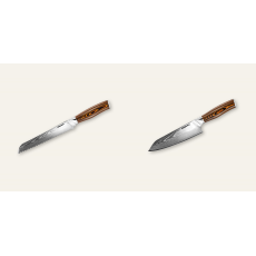 AKCE 1+1 Nůž na pečivo Seburo SUBAJA Damascus 195mm + Kiritsuke...