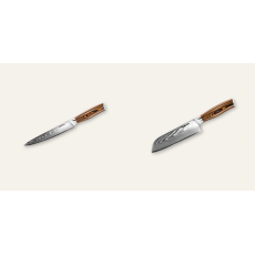 AKCE 1+1 Plátkovací nůž Seburo SUBAJA Damascus 195mm + Santoku...