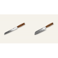 AKCE 1+1 Nůž na pečivo Seburo SUBAJA Damascus 195mm + Santoku...