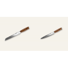 Nůž na pečivo Seburo SUBAJA Damascus 195mm + Plátkovací nůž...