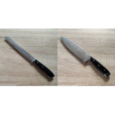 AKCE 1+1 Nůž na pečivo Seburo WEST Damascus 200mm + Šéfkuchařský nůž Seburo WEST Damascus 220mm
