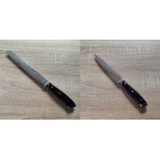 AKCE 1+1 Nůž na pečivo Seburo WEST Damascus 200mm + Kuchyňský univerzální nůž Seburo WEST Damascus 130mm