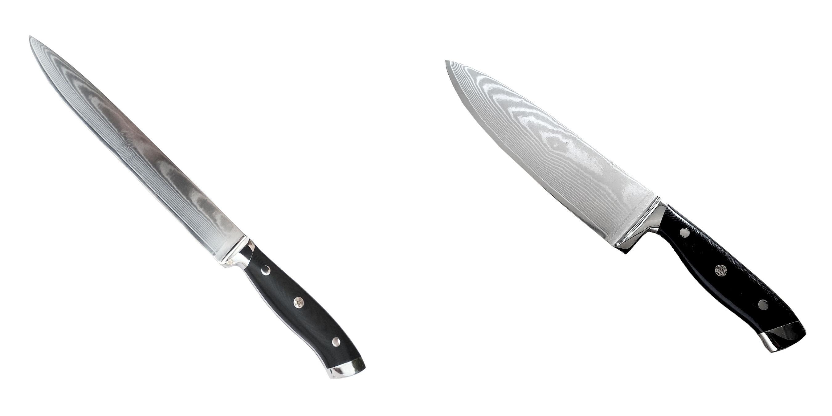 AKCE 1+1 Filetovací nůž Seburo WEST Professional Damascus 210mm + Šéfkuchařský nůž Seburo WEST Professional Damascus 220mm
