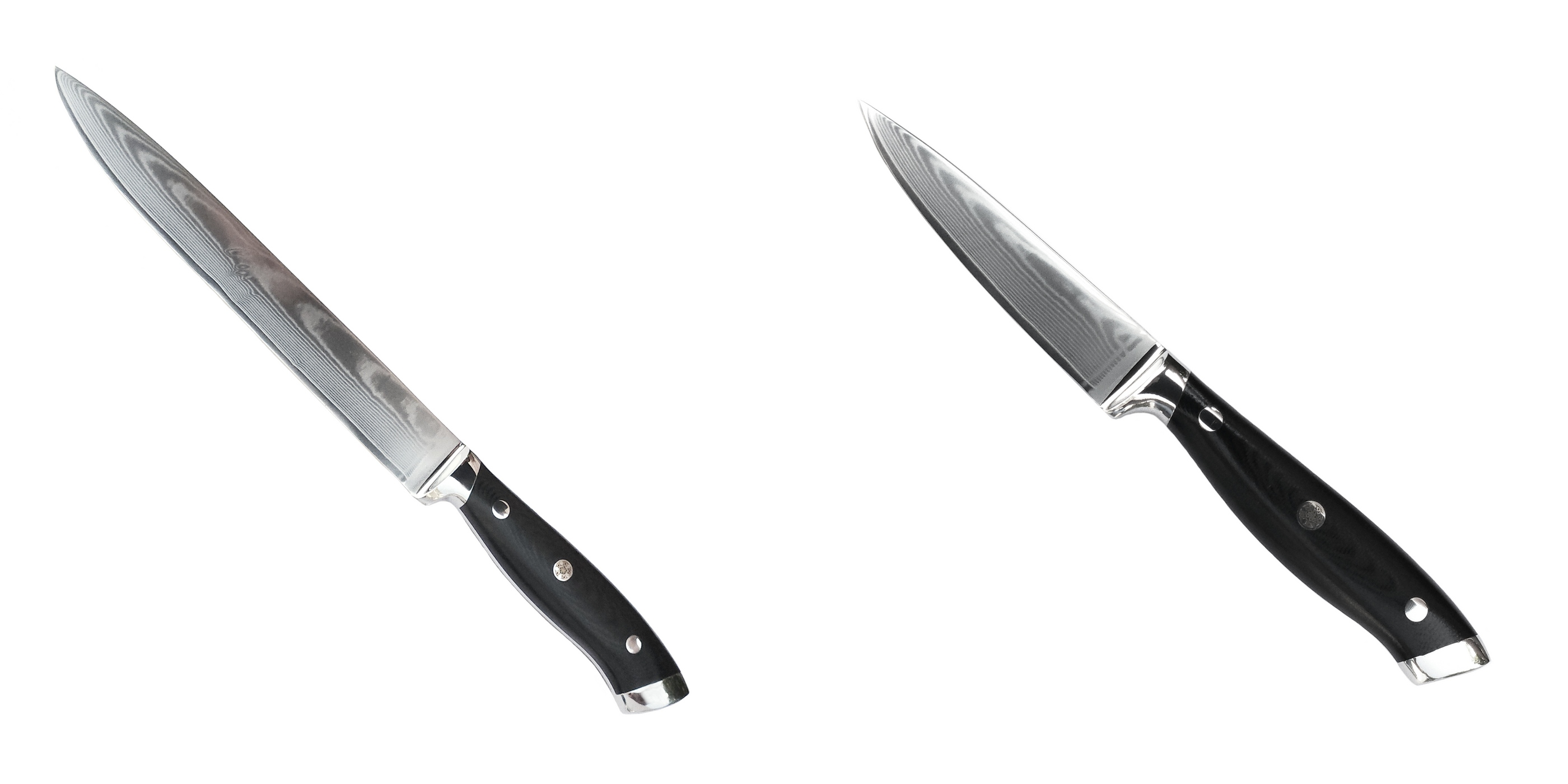 AKCE 1+1 Filetovací nůž Seburo WEST Professional Damascus 210mm + Nůž na ovoce a zeleninu Seburo WEST Professional Damascus 90mm