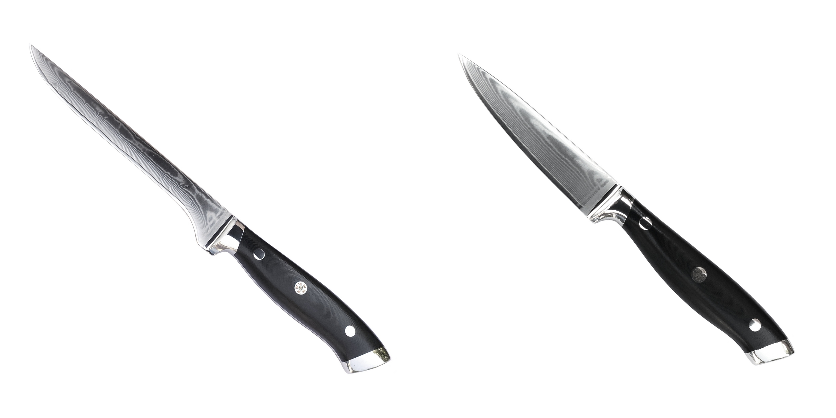 AKCE 1+1 Vykosťovací nůž Seburo WEST Professional Damascus 170mm + Nůž na ovoce a zeleninu Seburo WEST Professional Damascus 90mm