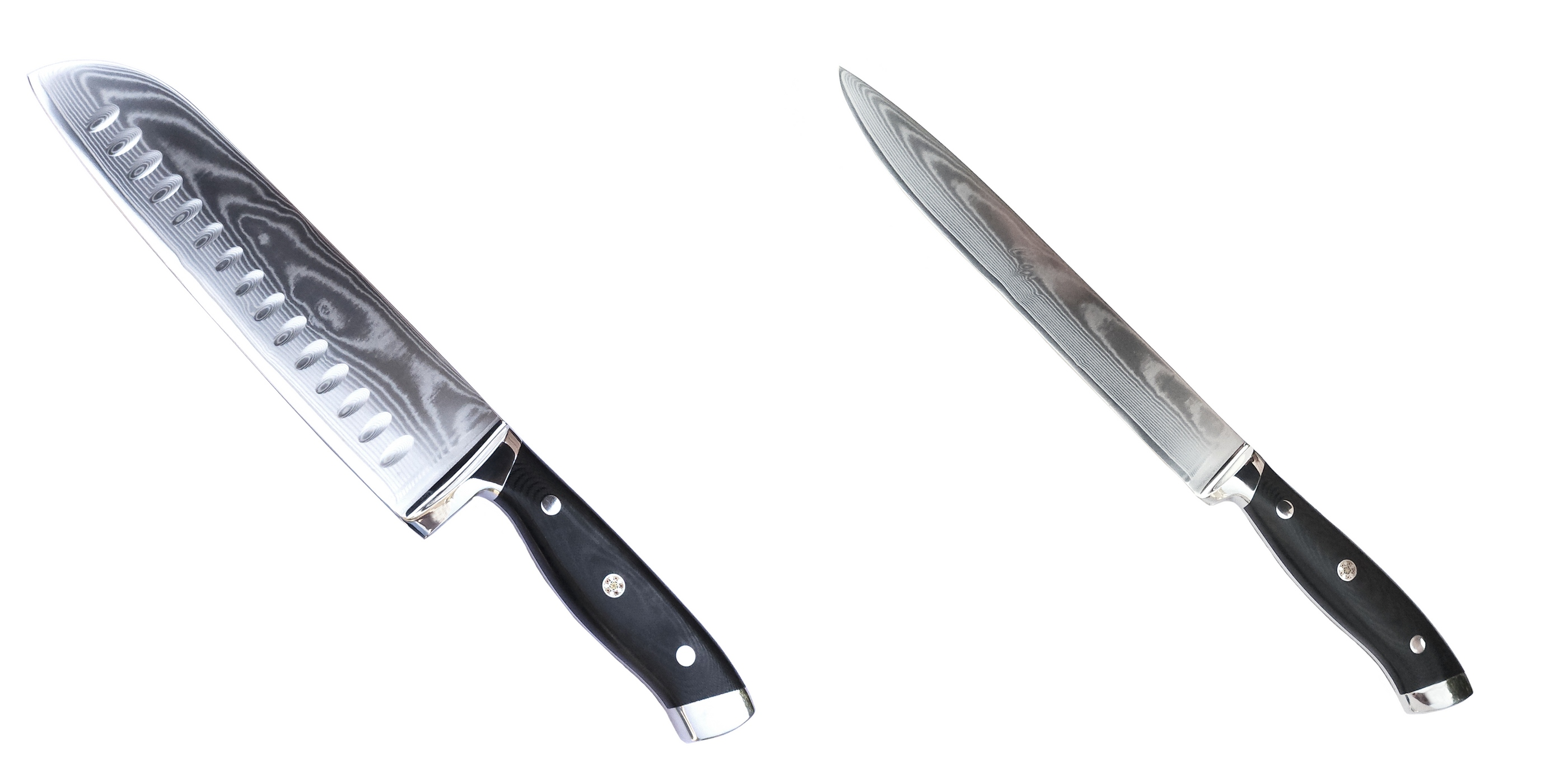 AKCE 1+1 Santoku nůž Seburo WEST Professional Damascus 190mm + Filetovací nůž Seburo WEST Professional Damascus 210mm